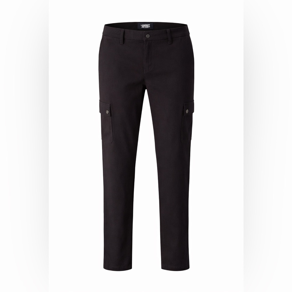Lands’ End Women’s Black Cargo Pants | Size 4 | Stretch Cotton